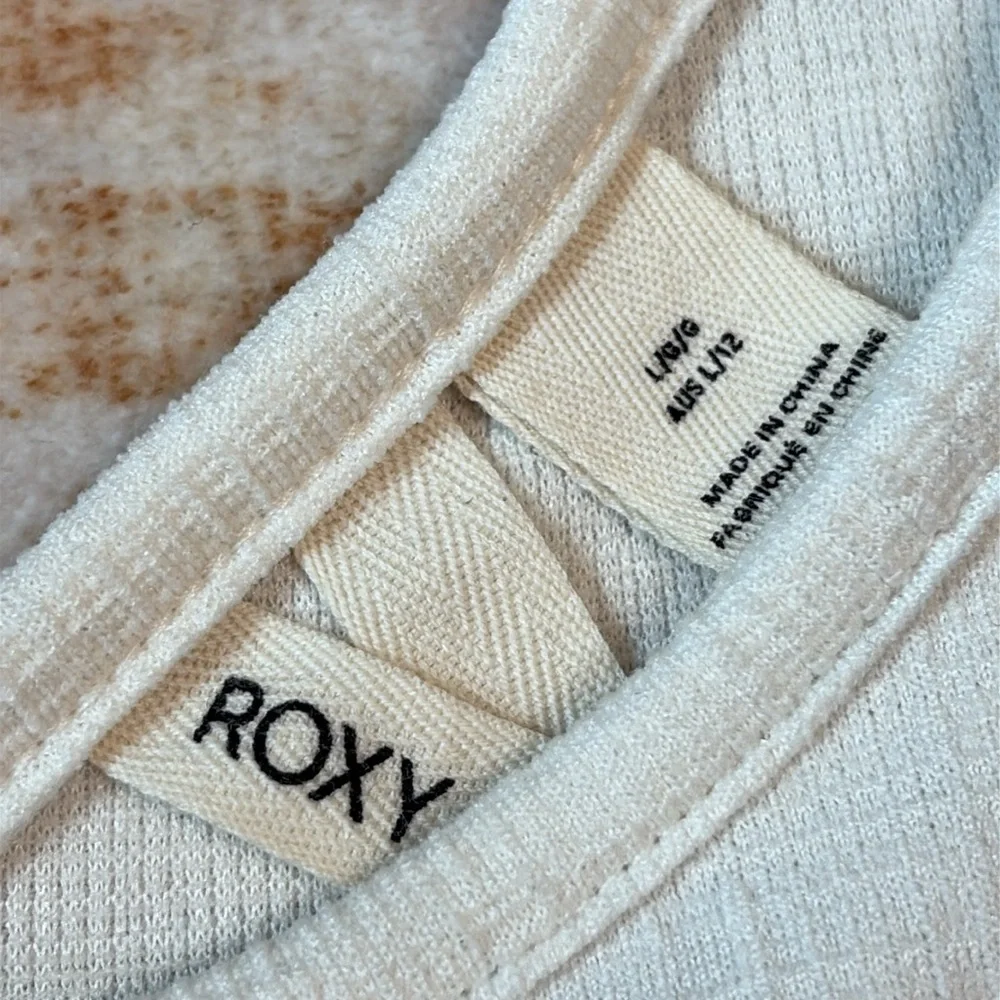ROXY L Women's Good Keepsake Crop Top in white
